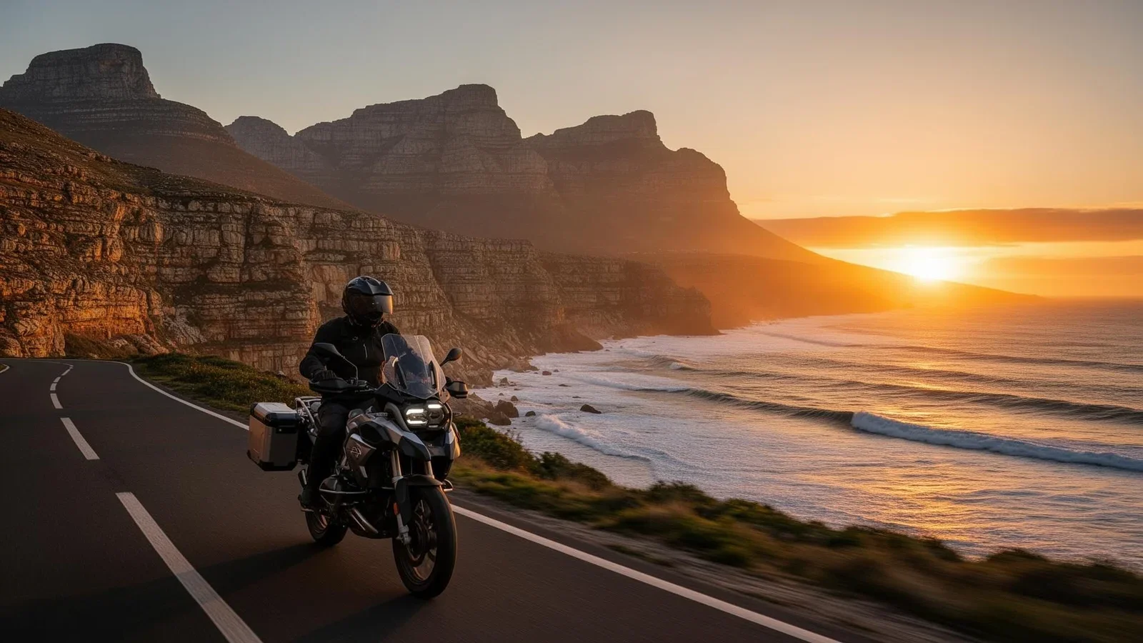 Motorcycle tour Cape Town coastal road